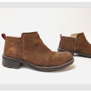 Keen Oregon City Low Ankle Boots Suede Leather Zip Shoes
